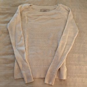 Sz XS Cream Knit LOFT Sweater